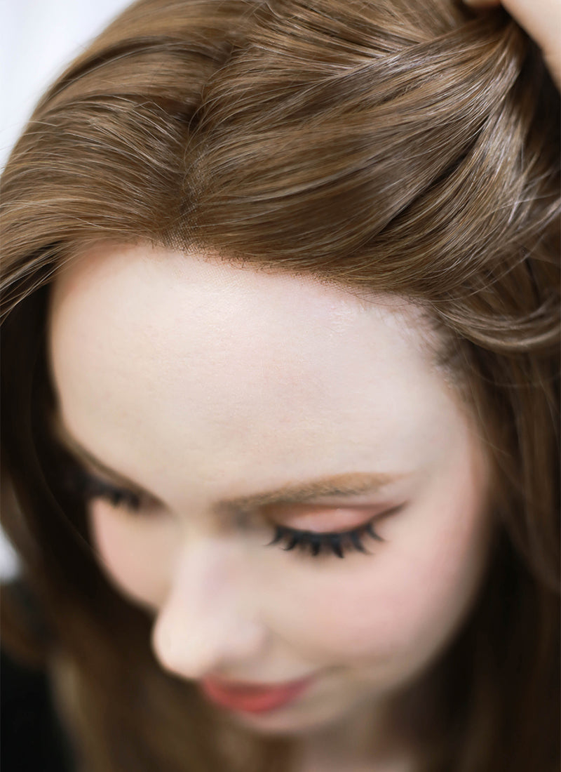 Brunette Straight Mono Top Bob Lace Wig MN009