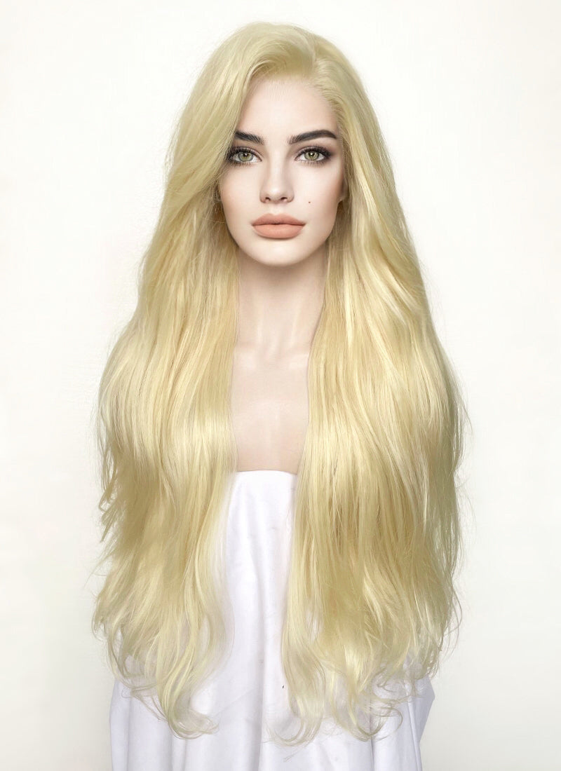 Blonde Wavy Lace Front Synthetic Wig LF1314