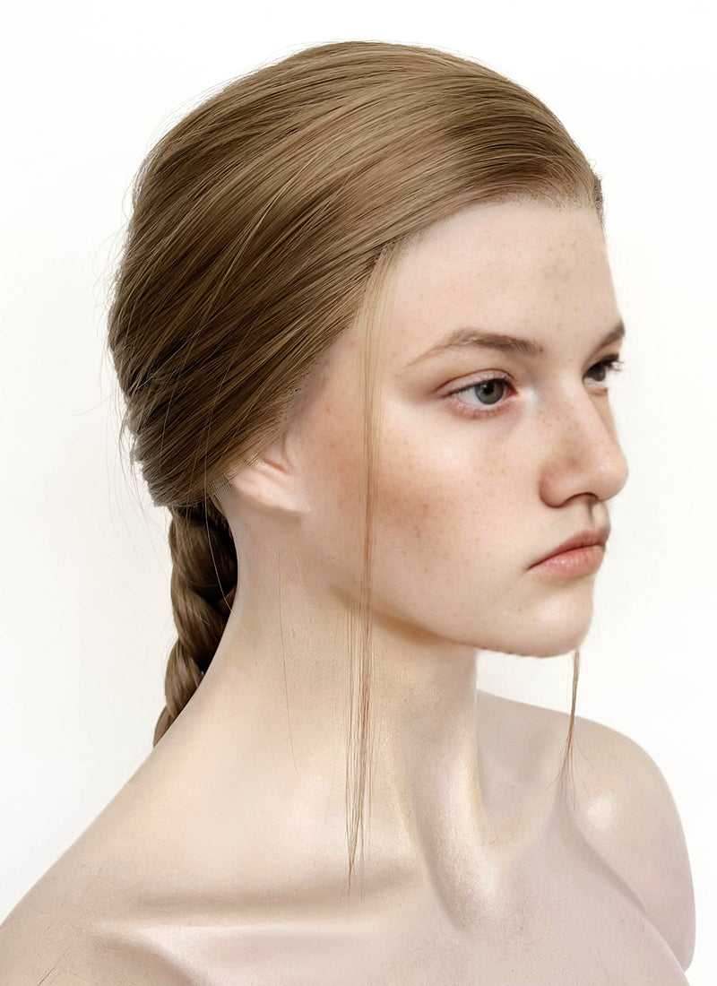 The Last of Us Abby Medium Blonde Braided Lace Front Synthetic Wig LF2174