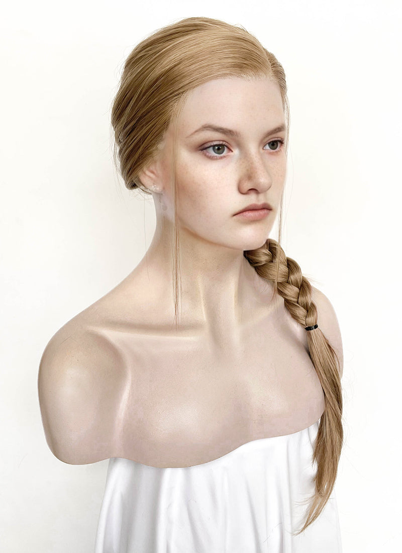 The Last of Us Abby Medium Blonde Braided Lace Front Synthetic Wig LF2174