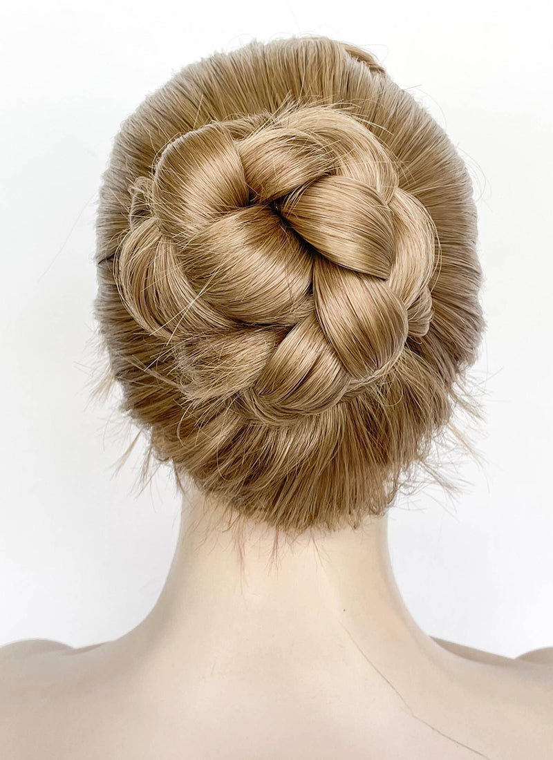 Split Fiction Zoe Foster Medium Blonde Braided Lace Front Synthetic Wig LF2175