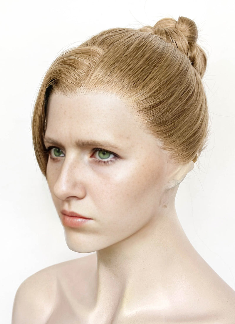 Split Fiction Zoe Foster Medium Blonde Braided Lace Front Synthetic Wig LF2175