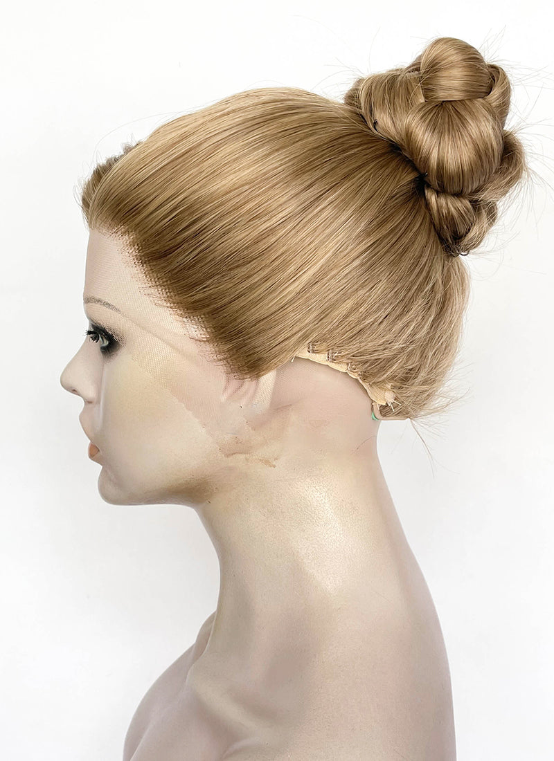 Split Fiction Zoe Foster Medium Blonde Braided Lace Front Synthetic Wig LF2175