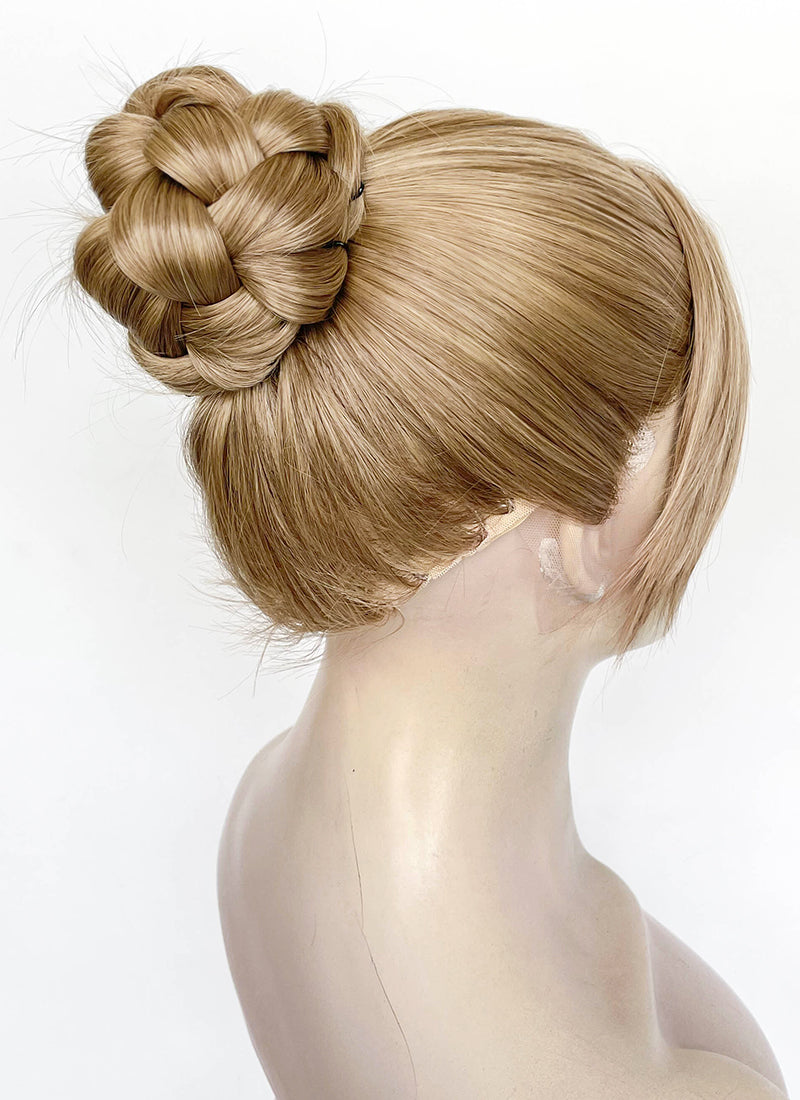 Split Fiction Zoe Foster Medium Blonde Braided Lace Front Synthetic Wig LF2175