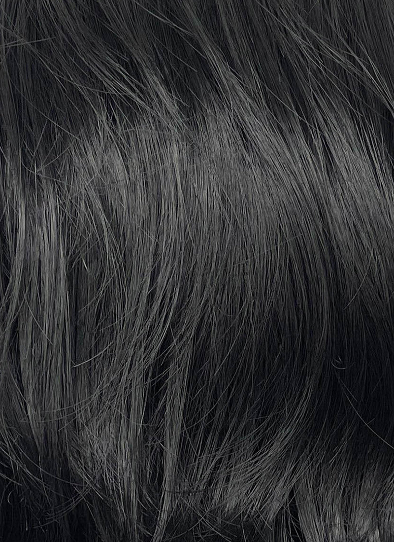 Black Wavy Lace Front Synthetic Men's Wig LF6113