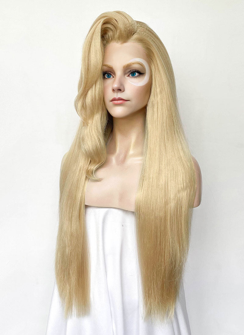 Marvel Rivals Dagger Yaki Blonde Straight Lace Front Synthetic Wig LF6122