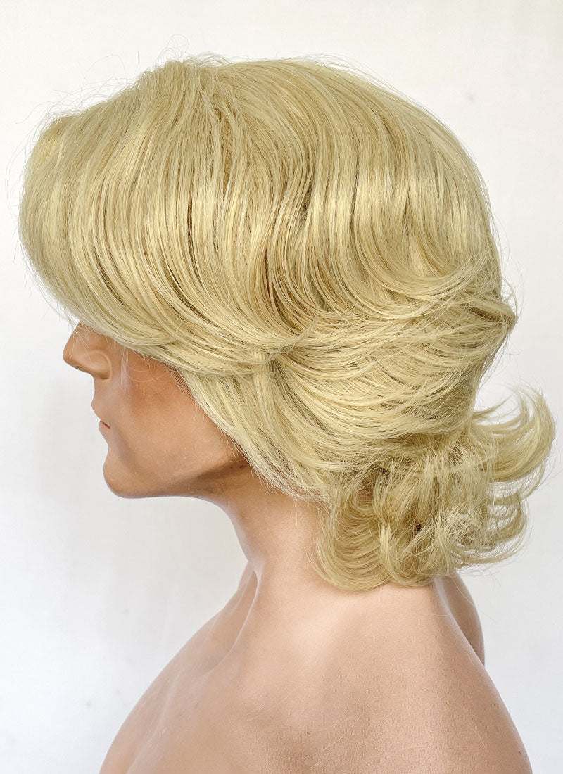 Blonde Wavy Lace Front Synthetic Men's Wig LF6128