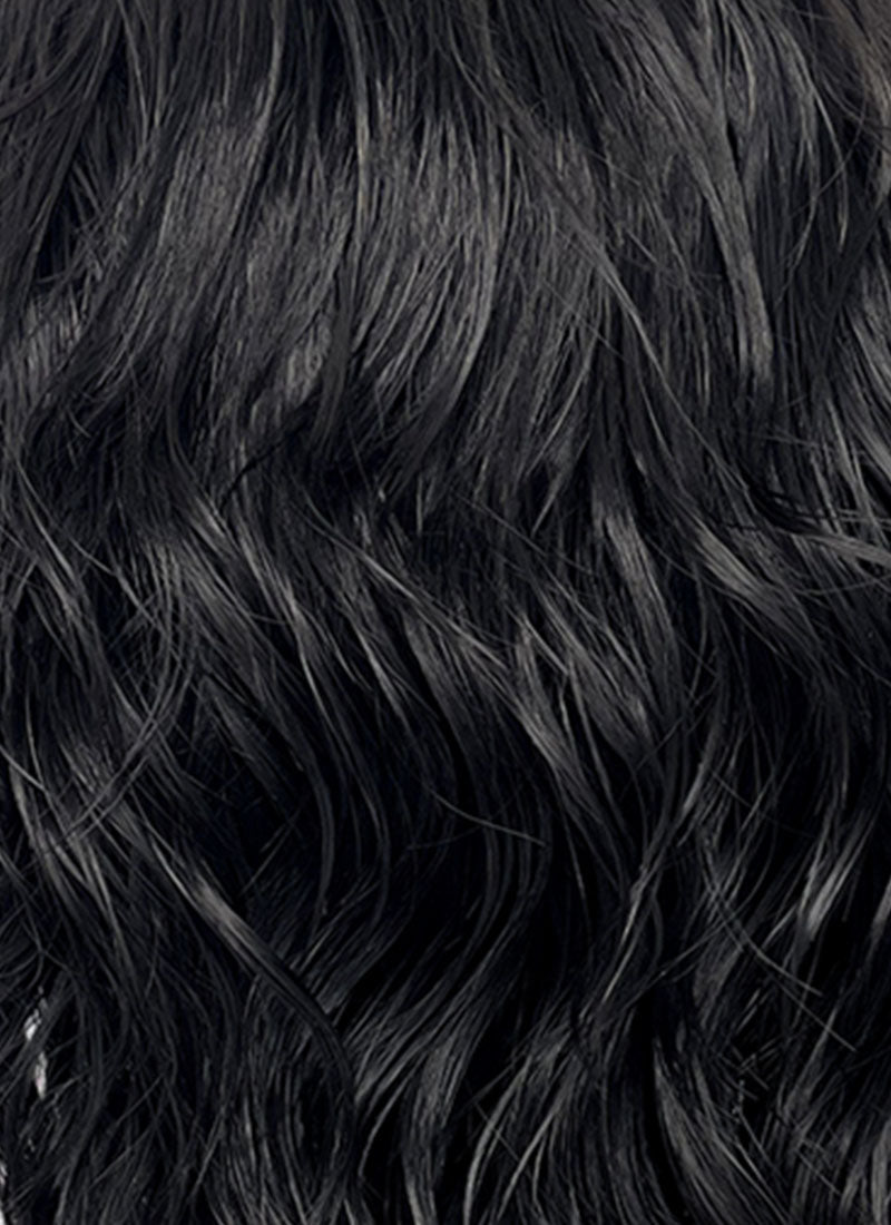 One Piece Portgas D. Ace Black Wavy Lace Front Synthetic Men's Wig LF6129