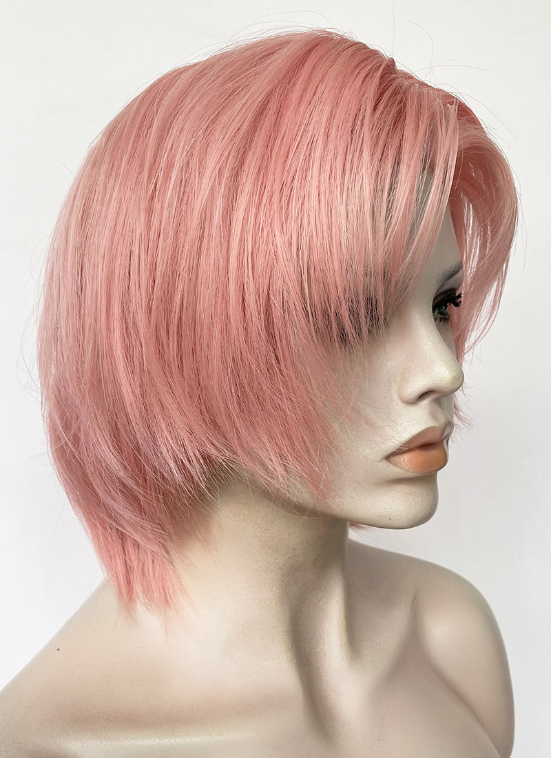 Pink Straight Lace Front Synthetic Hair Wig LF6142