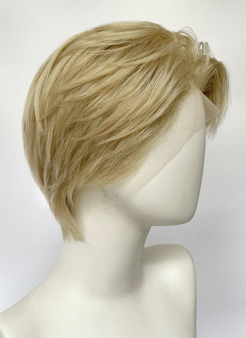 Golden Blonde Straight Lace Front Synthetic Hair Wig LF6143