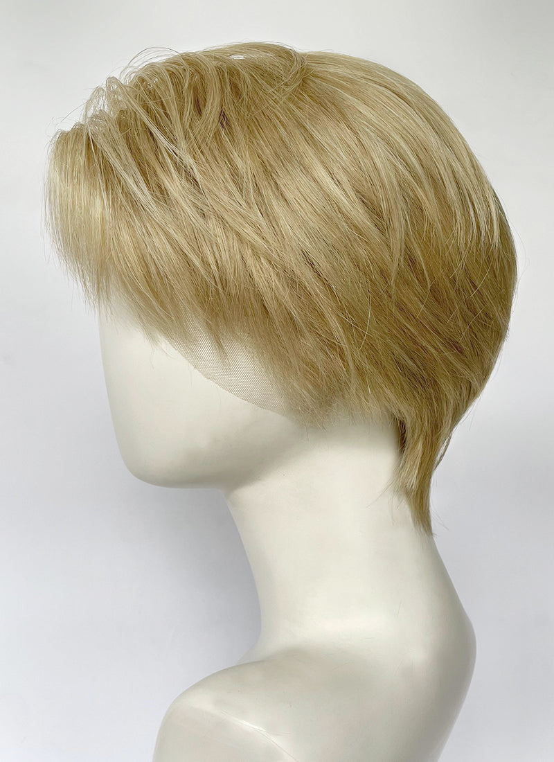 Golden Blonde Straight Lace Front Synthetic Hair Wig LF6143