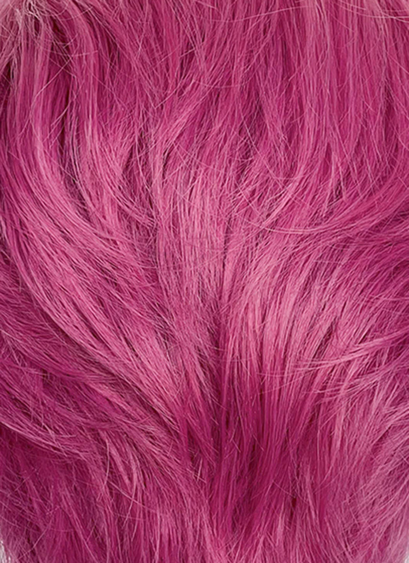 KPop Demon Hunters Saja Boys Abby Hot Pink Straight Lace Front Synthetic Men's Wig LF6145