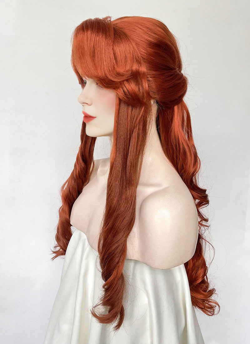 Castlevania Lenore Ginger Braided Lace Front Synthetic Wig LF6146