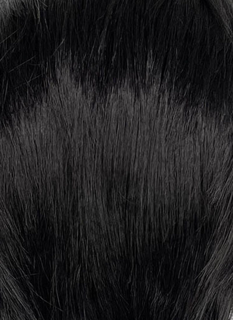 Marvel Doctor Strange Black Mixed Grey Straight Lace Front Synthetic Men's Wig LF8057