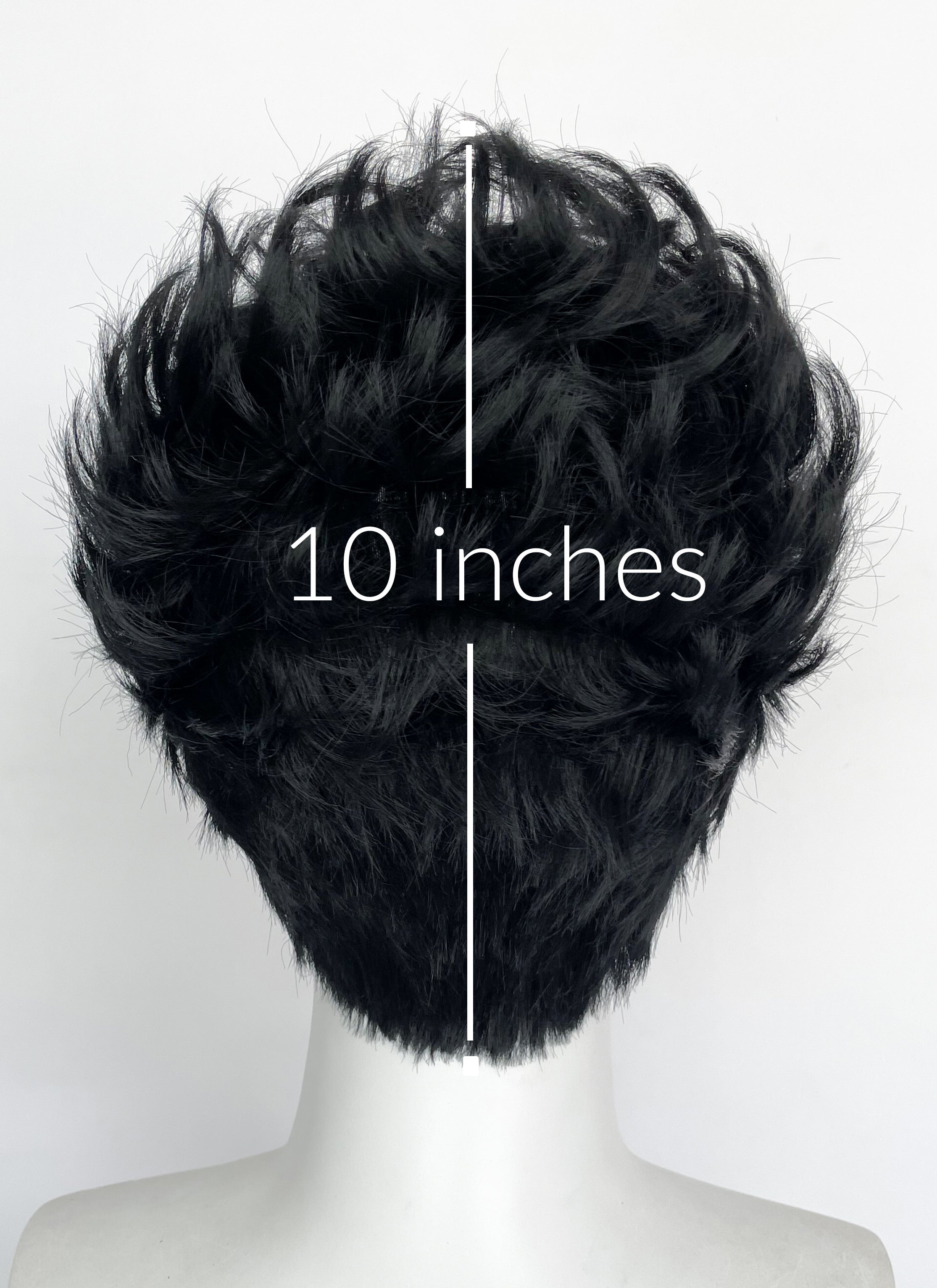 DAN DA DAN Ken Takakura Okarun Black Wavy Lace Front Synthetic Men's Wig LF8063