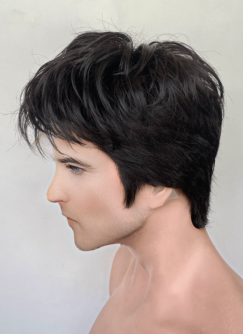 The Sandman Season 2 Dream Natural Black Straight 13" * 6" Lace Top Synthetic Men's Wig LF8069