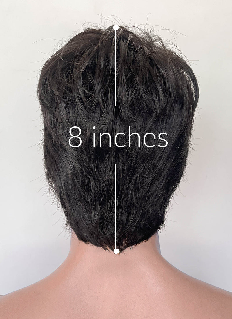 The Sandman Season 2 Dream Natural Black Straight 13" * 6" Lace Top Synthetic Men's Wig LF8069