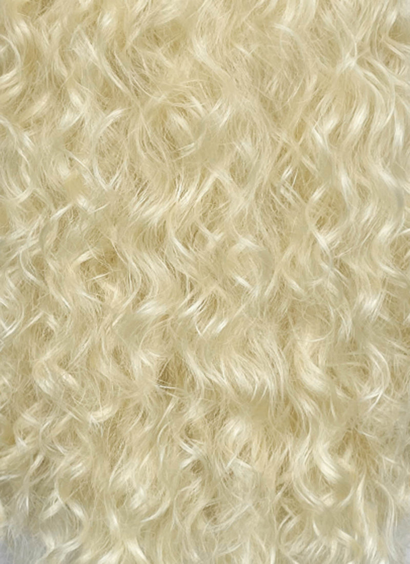 Wednesday Creepy Doll Blonde Curly Lace Front Synthetic Wig LF8073