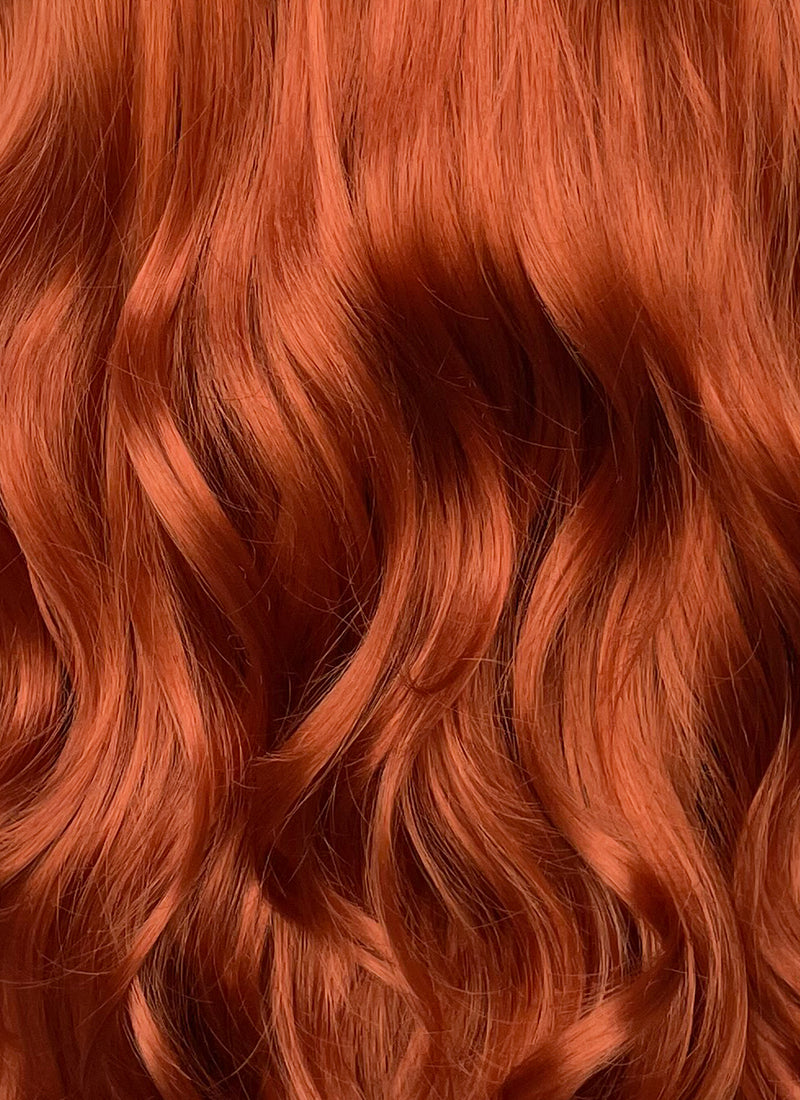 X-MEN 97 Jean Grey Ginger Wavy Lace Front Synthetic Hair Wig LW4037