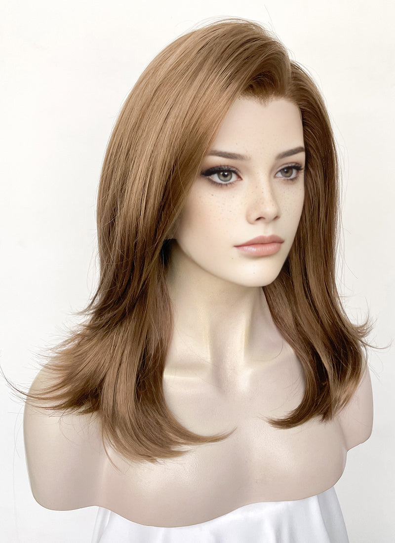 Brown Straight Lace Front Synthetic Wig LW4045