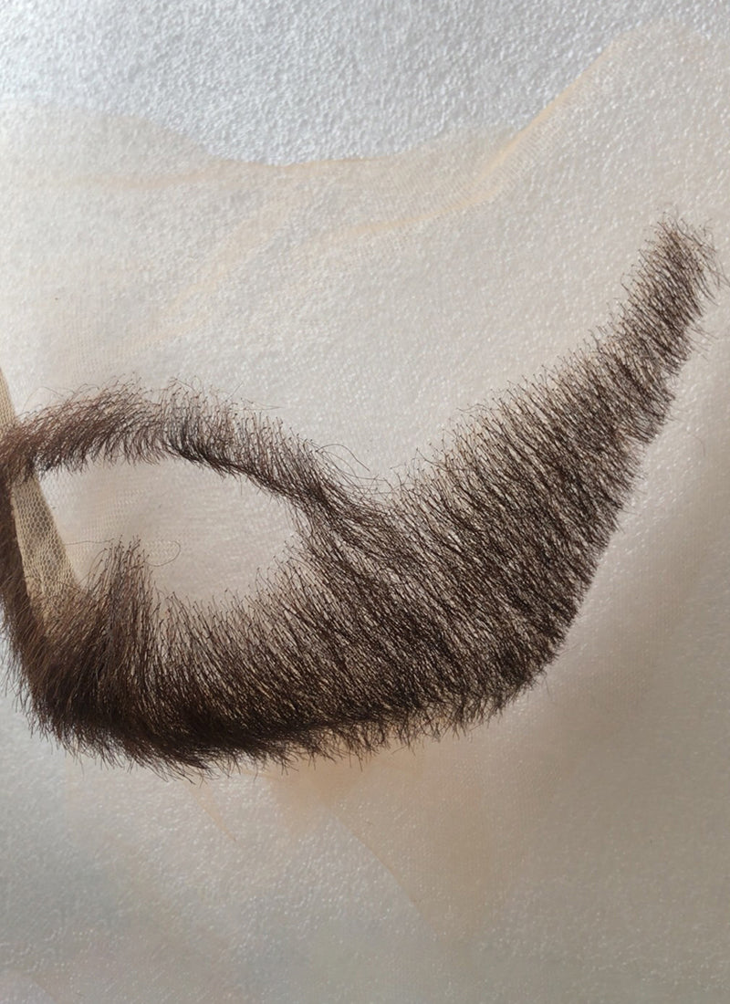 Baldur's Gate 3 Gale Handmade HD Lace Realistic Brown Beard and Moustache Facial Hair Set MB004