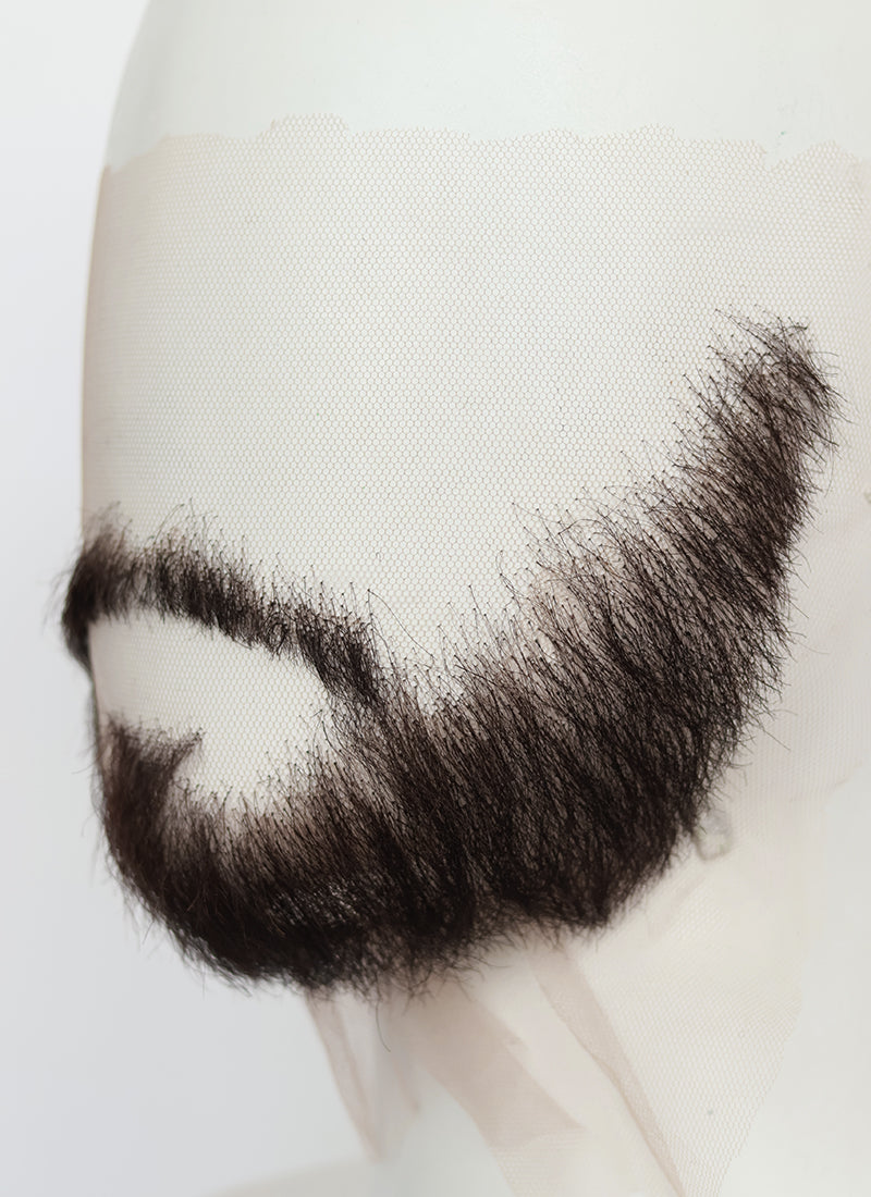 Clair Obscur: Expedition 33 Verso Handmade HD Lace Realistic Black Beard and Moustache Facial Hair Set MB010