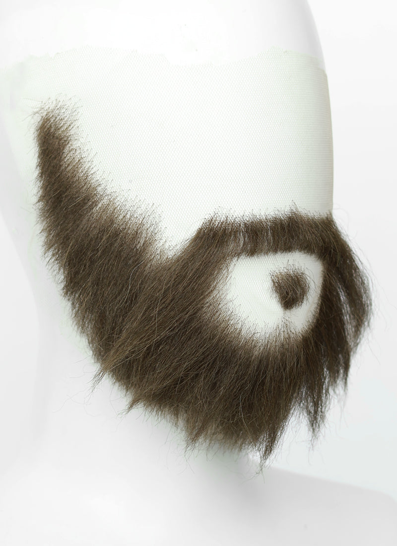 Overwatch Cole Cassidy Handmade HD Lace Realistic Ash Brown Full Beard and Moustache Facial Hair Set MB013