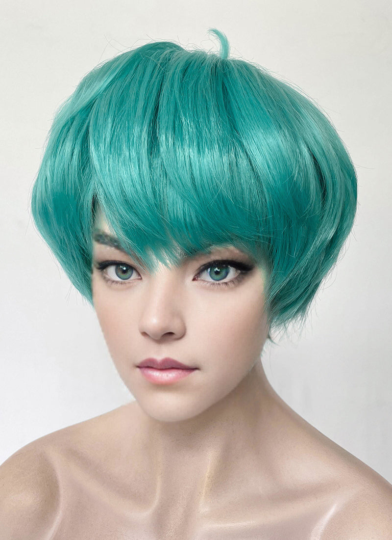 KPop Demon Hunters Saja Boys Baby Green Straight Synthetic Hair Wig TB1761