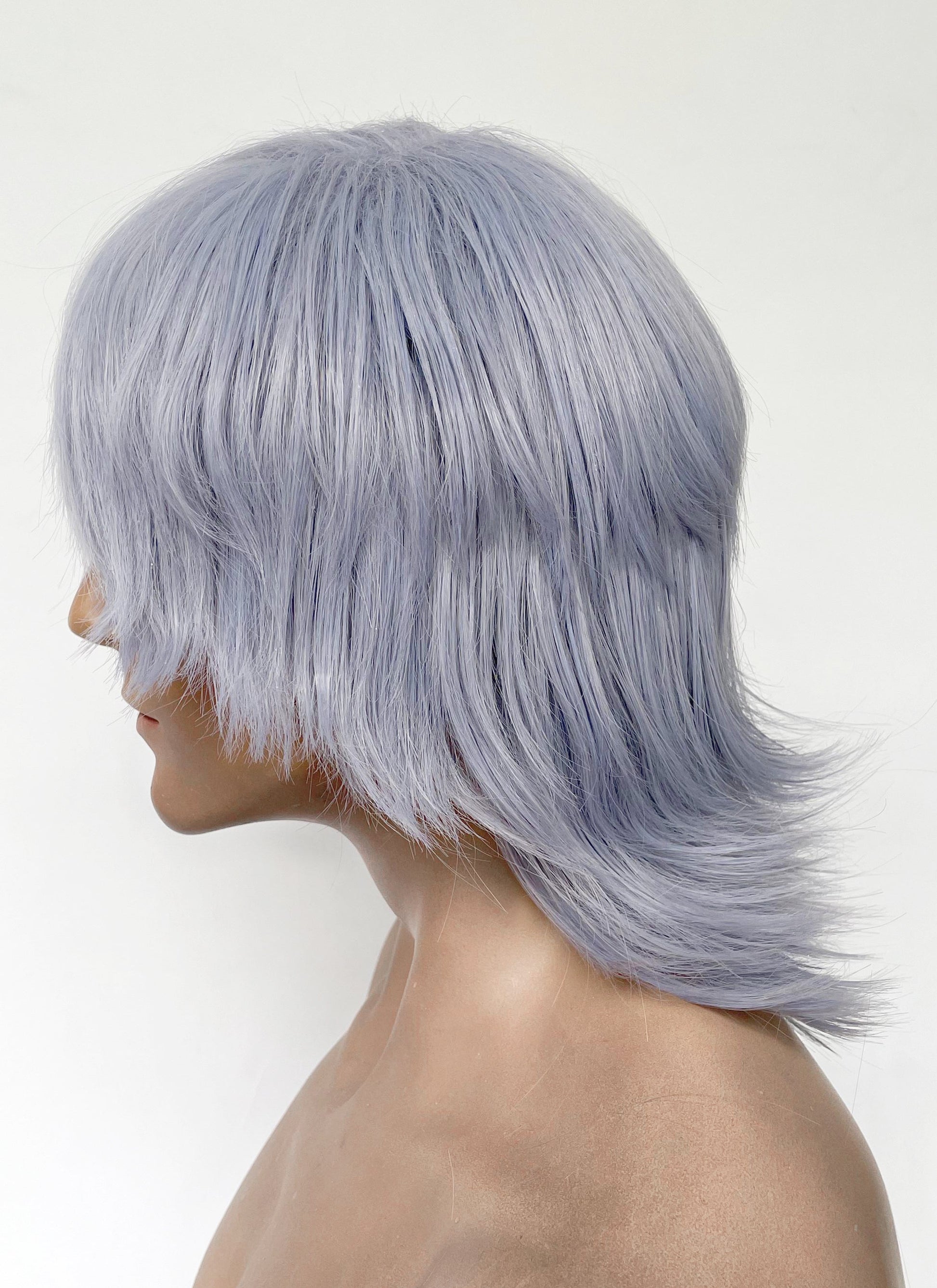 KPop Demon Hunters Saja Boys Mystery Pastel Purple Straight Synthetic Hair Wig TB1762