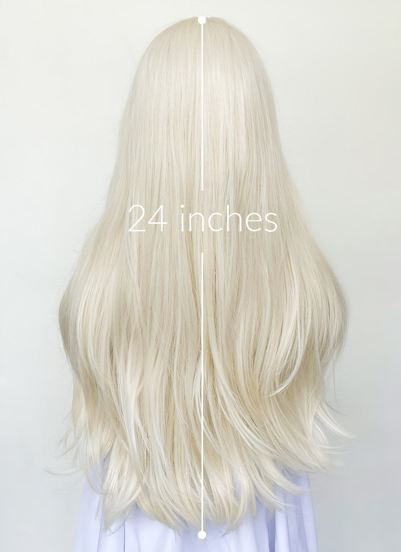 Barbie Platinum Blonde Straight Lace Front Synthetic Wig LF6022
