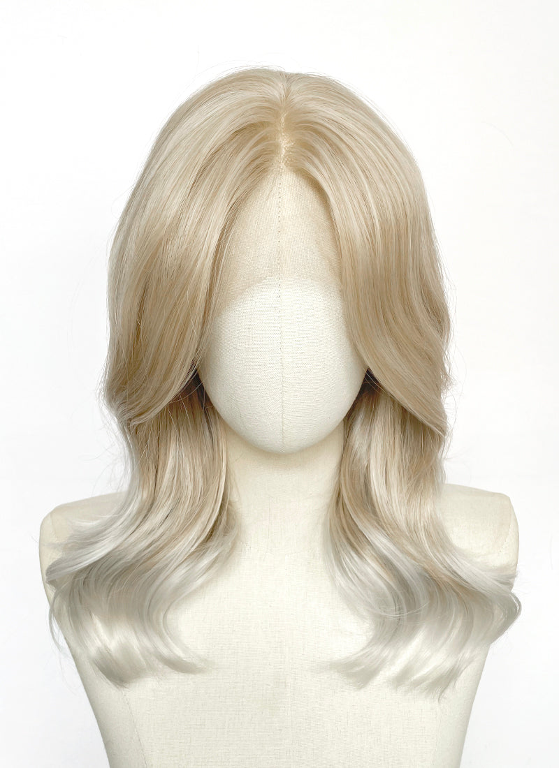 Two Tone Blonde Wavy Lace Front Synthetic Hair Wig LFK5583