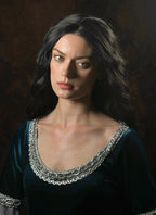 The Lord of the Rings Arwen Brunette Wavy Lace Front Synthetic Hair Wig LW4120F
