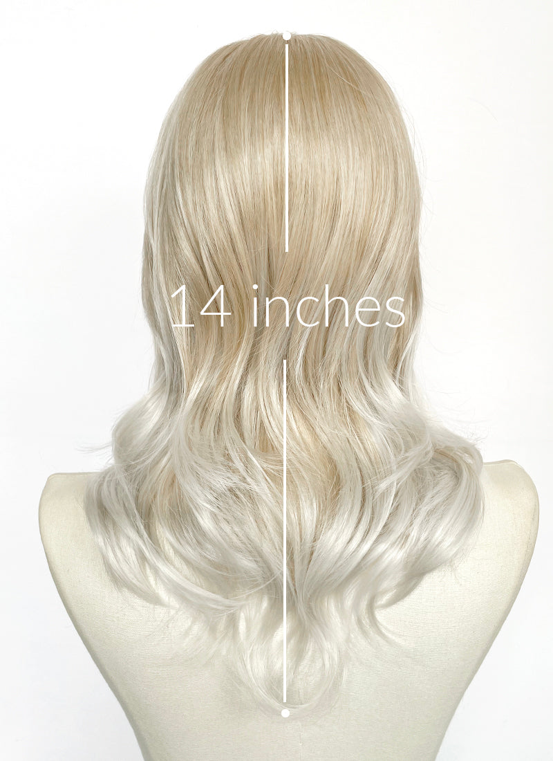 Two Tone Blonde Wavy Lace Front Synthetic Hair Wig LFK5583