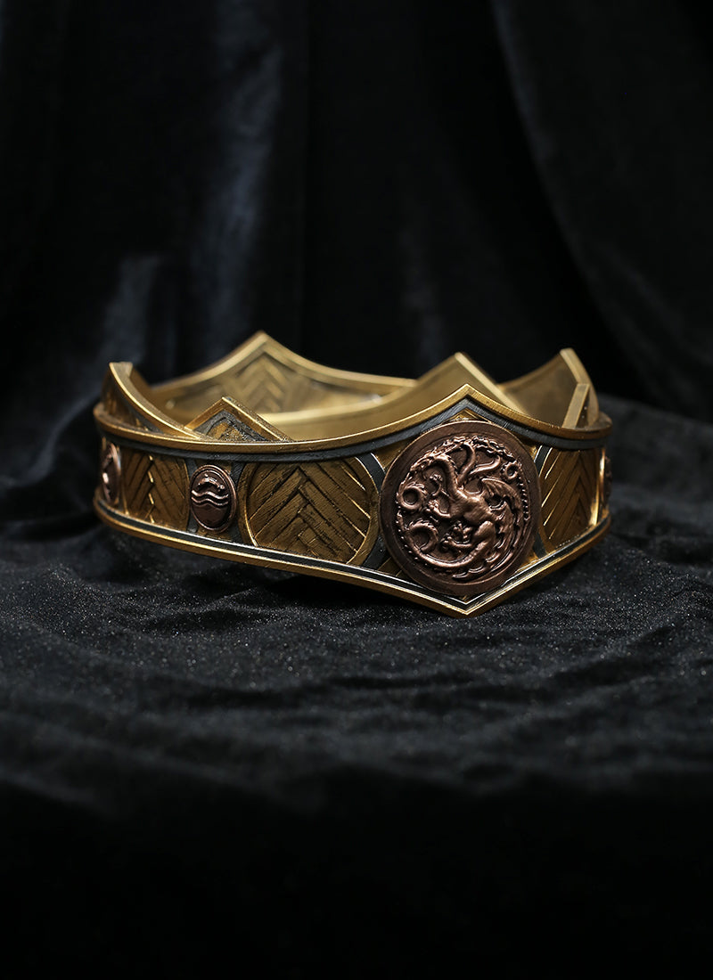 House of the Dragon Rhaenyra Targaryen Platinum Blonde Braided Lace Front Synthetic Wig LF2216