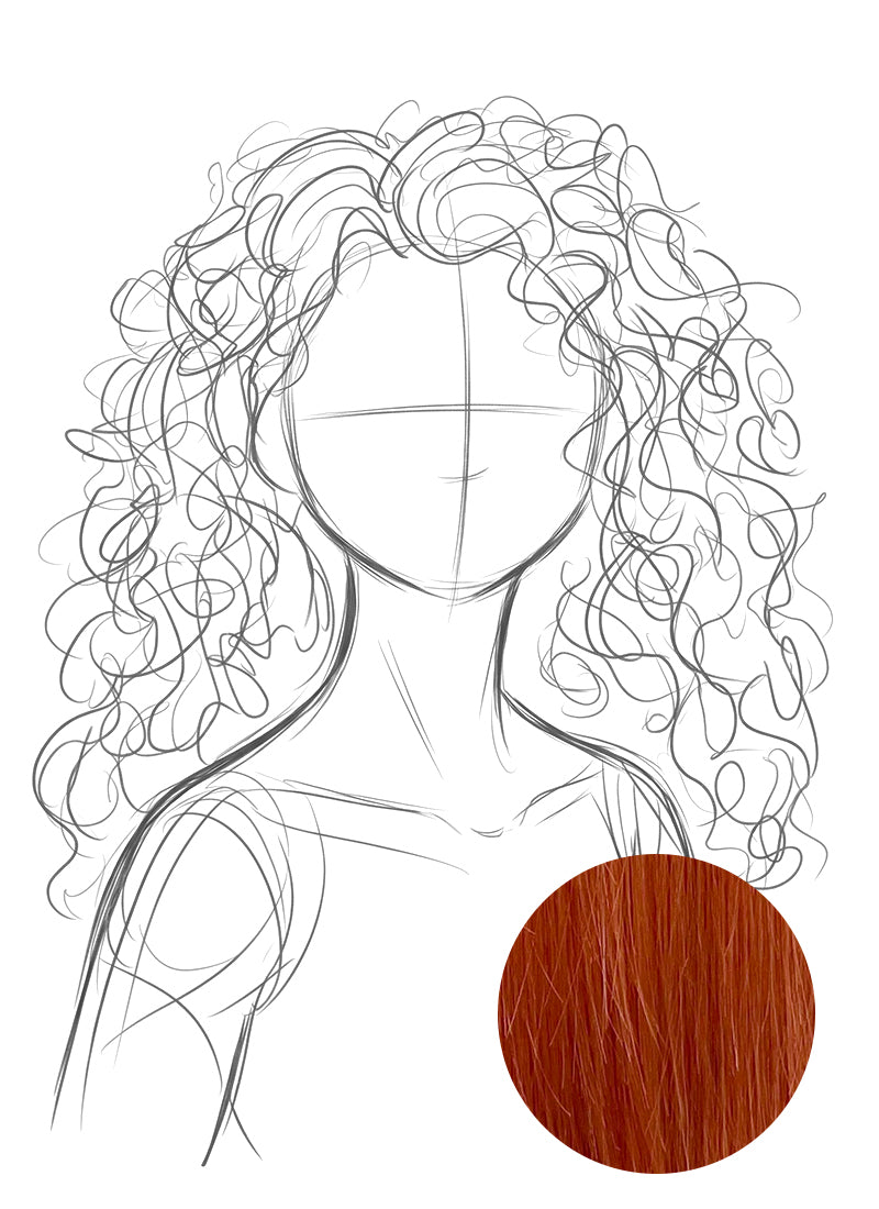 [Confirmed] Ginger Lace Front Wig For Cosplay as Princess Merida from Brave CMS005