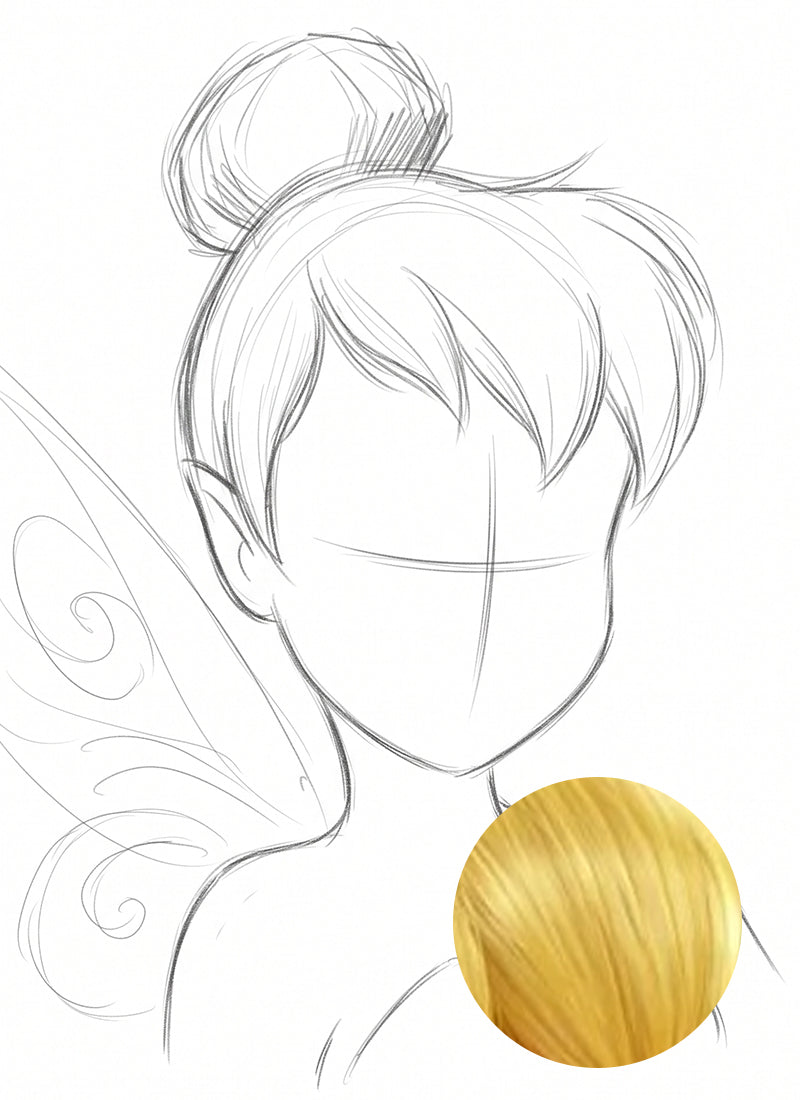 [Confirmed] Blonde Lace Front Wig For Cosplay as Tinker Bell from Peter Pan CMS020