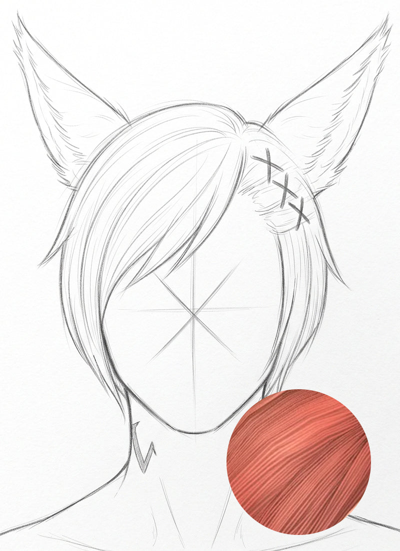 [Confirmed] Pink Lace Front Wig For Cosplay as G'raha Tia from Final Fantasy XIV CMS025