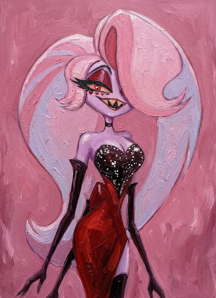 [Confirmed] Hazbin Hotel_ Angel Dust Inspired Lace Front Wig CMS040