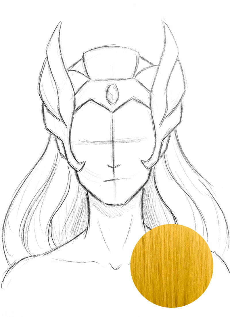 Blonde Lace Front Wig For Cosplay as She-Ra from She-Ra and the Princesses of Power CMS055
