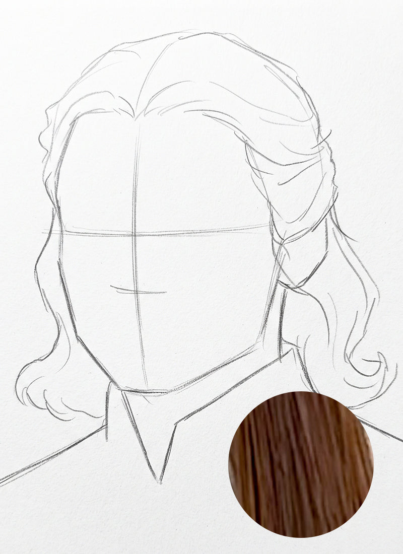 [Confirmed] Brown Lace Front Wig For Cosplay as Daeron Targaryen from House Of The Dragon CMS062
