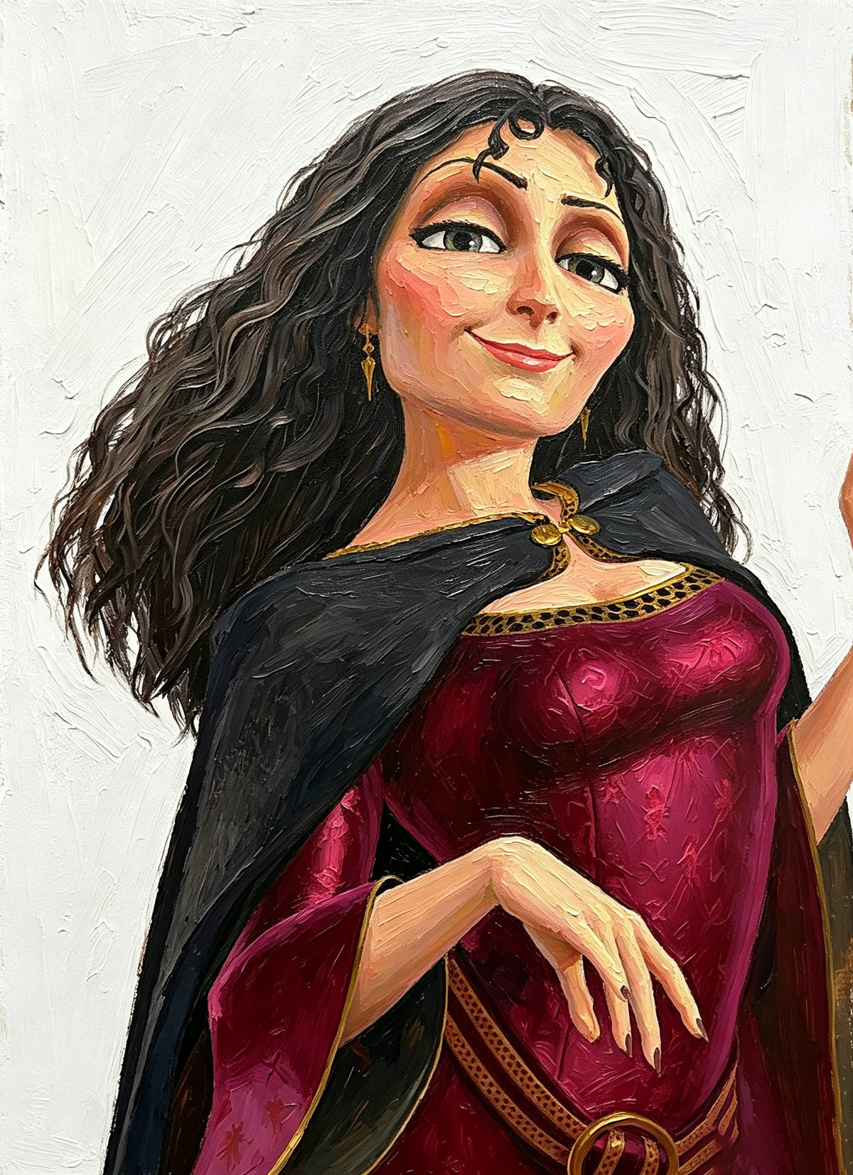 Tangled Mother Gothel Inspired Lace Front Wig CMS067