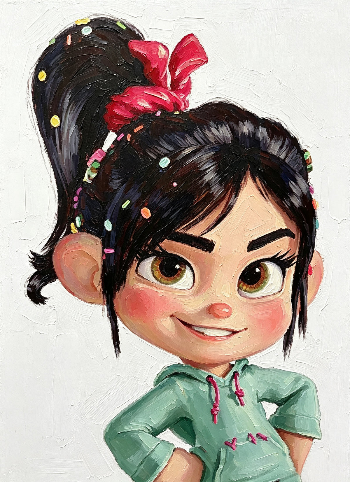 Wreck It Ralph Vanellope Von Schweetz Inspired Lace Front Wig CMS070