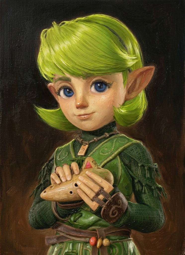 The Legend of Zelda: Ocarina of Time (2026) Saria‌ Inspired Lace Front Wig CMS076