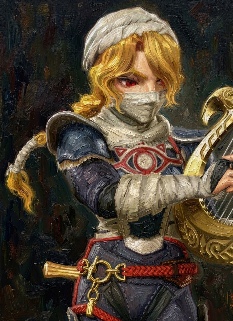 The Legend of Zelda: Ocarina of Time(2026) SHEIK Inspired Lace Front Wig CMS077