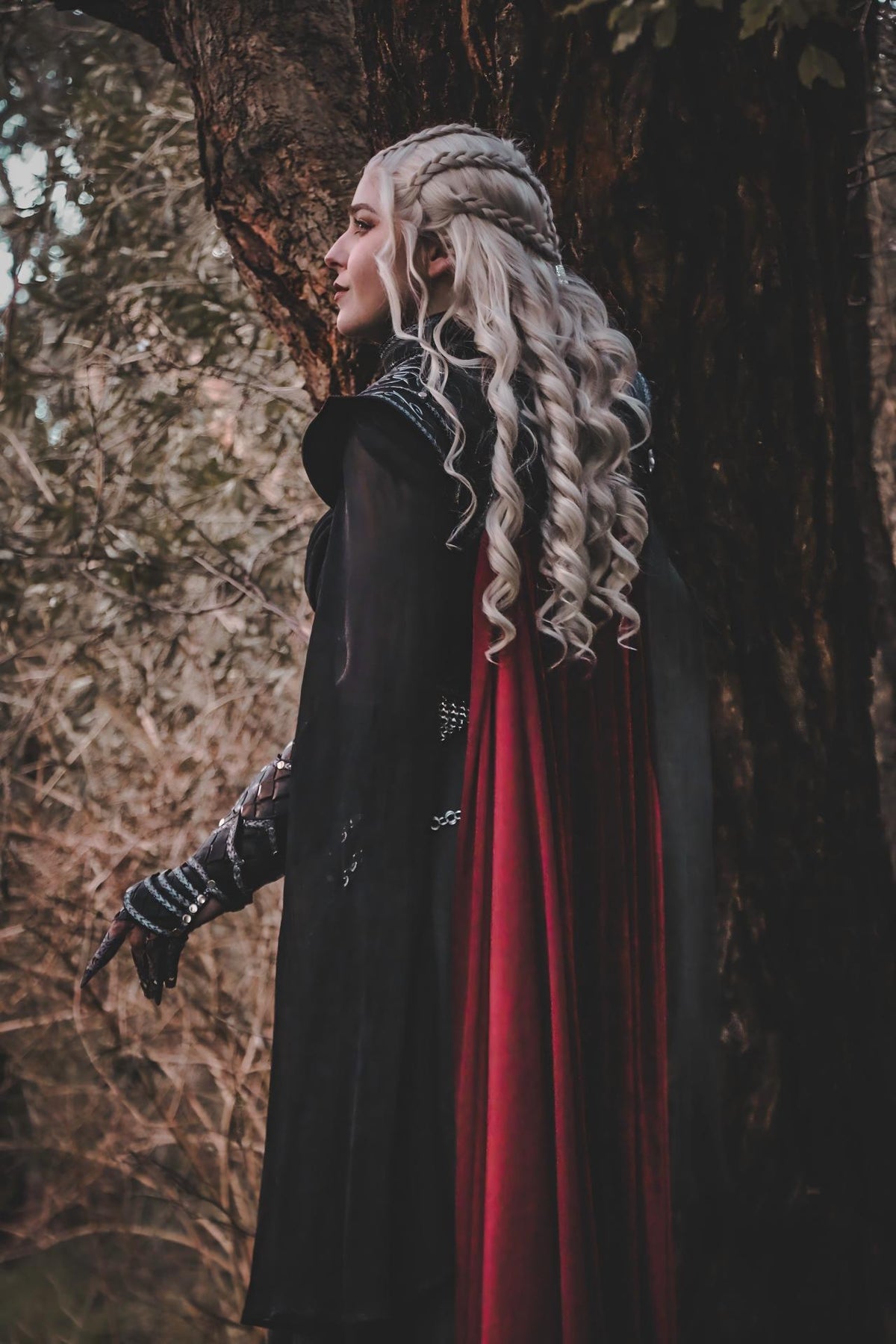 Light Ash Blonde Braided Lace Front Synthetic Wig LF2158F