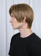 Brunette Straight Lace Front Kanekalon Synthetic Men's Hair Wig LF6009
