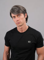 Straight Mixed Brown Lace Front Synthetic Men's Wig NM028