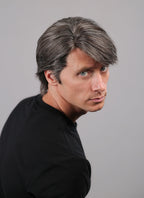 Straight Mixed Brown Lace Front Synthetic Men's Wig NM028