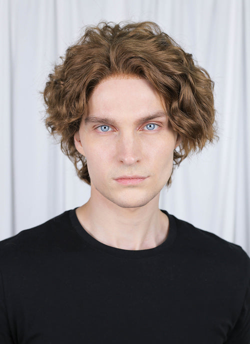 Clair Obscur: Expedition 33 Gustave Brown Curly Lace Front Synthetic Men's Wig LF8054