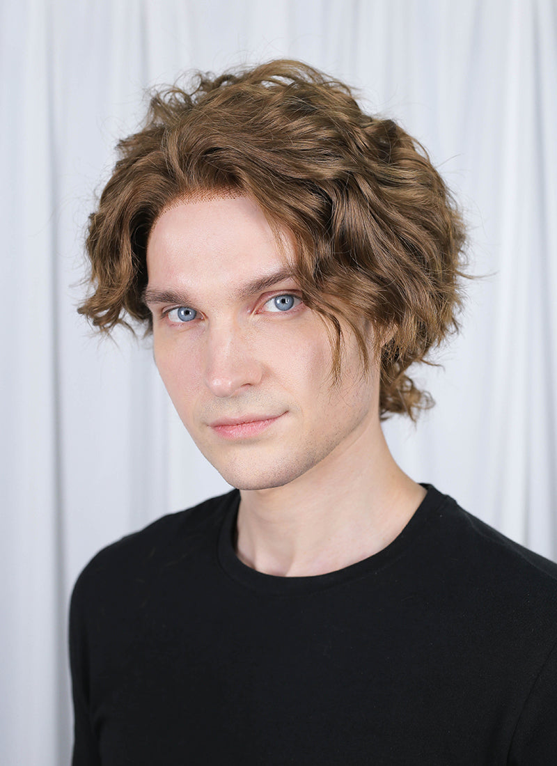 Clair Obscur: Expedition 33 Gustave Brown Curly Lace Front Synthetic Men's Wig LF8054